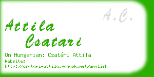 attila csatari business card
